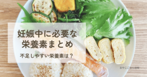 妊娠中に必要な栄養素まとめ